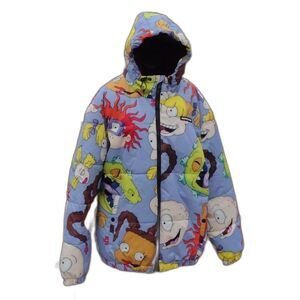 Members Only x Nickelodeon Rugrats Cartoon Puffer Coat Size Large